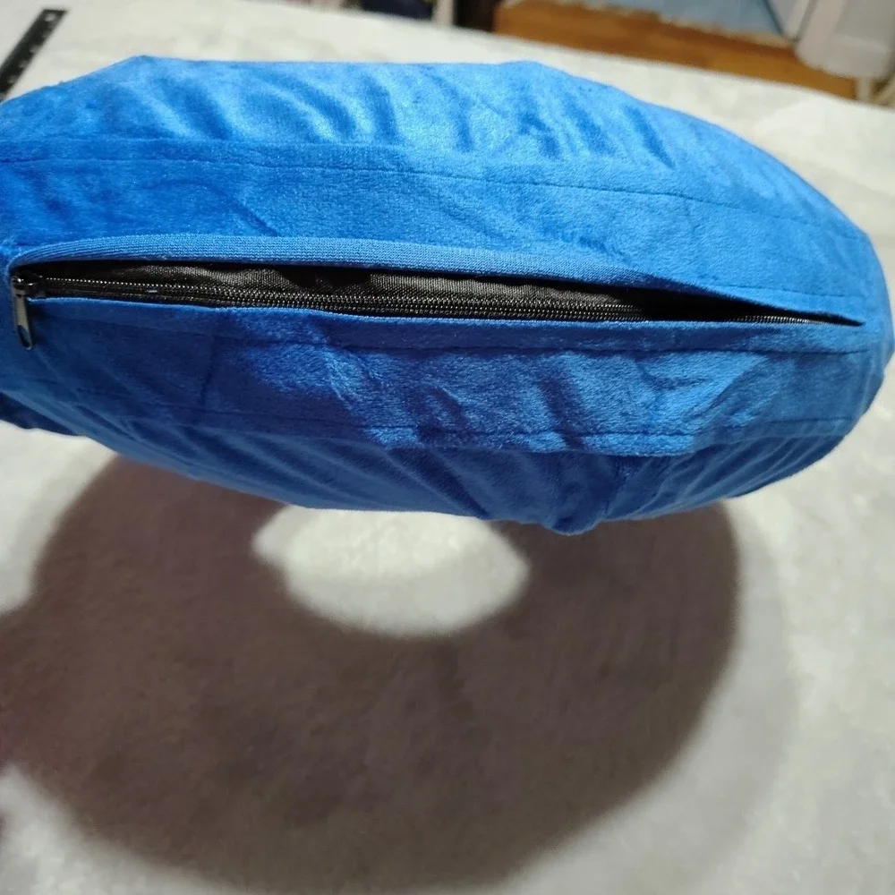 Tonqixope‎ Inflatable Dog Collar XL Blue Soft Protective Surgery Donut Comfort